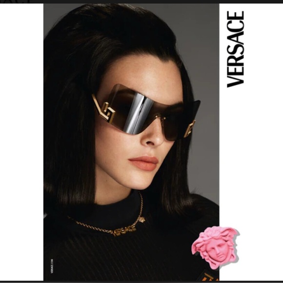 Versace Black and Gold Sunglasses - Picture 3 of 13